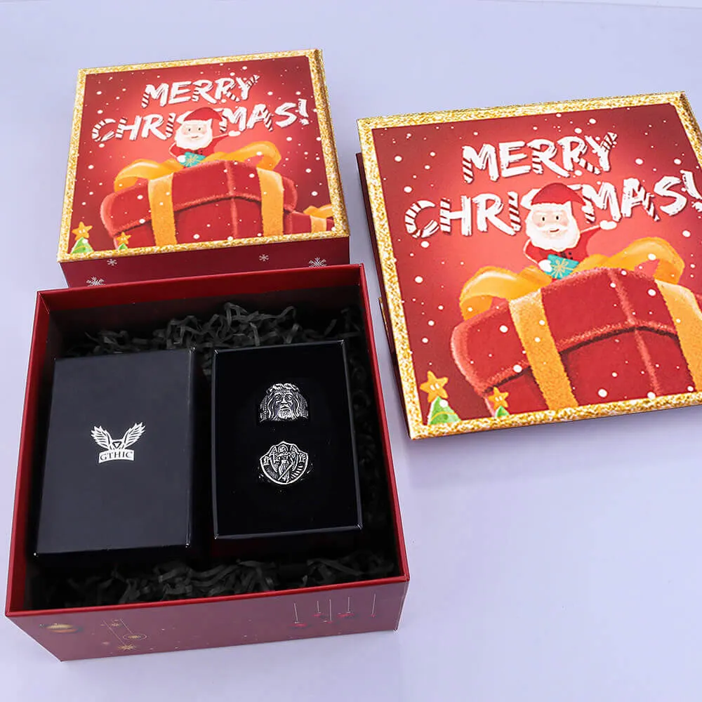 17 cm* 17 cm* 8 cm Red Christmas Gift Box