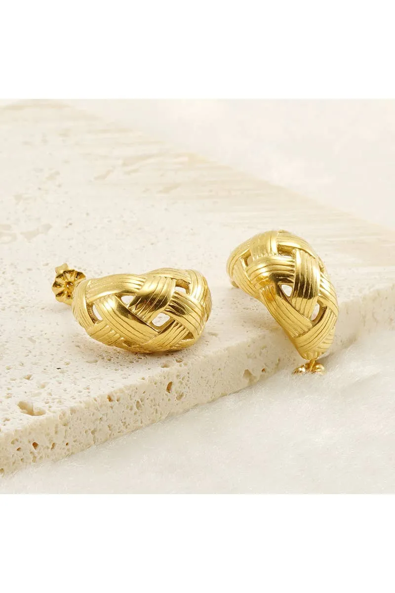 18K GOLD PLATED STAINLESS STEEL EARRINGS_CWAJE0400