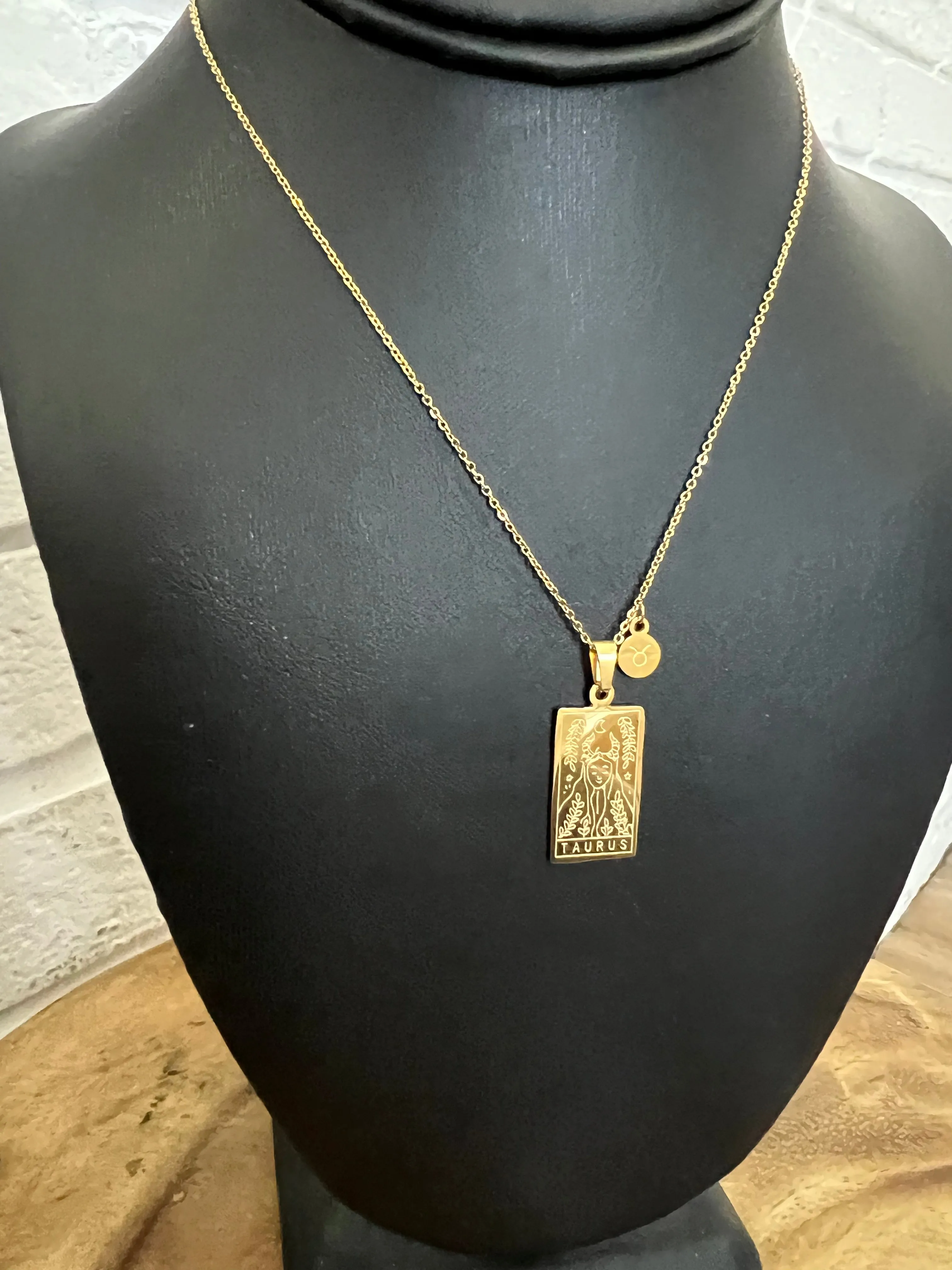 18K Taurus Necklace