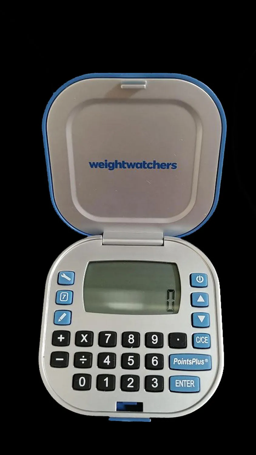 *2014 NEW WEIGHT WATCHERS POINTSPLUS CALCULATOR NEW IN BOX WITH GORGEOUS KALEIDOSCOPE SKIN PLUS "EAT OUT" & "SHOP" BOOKS