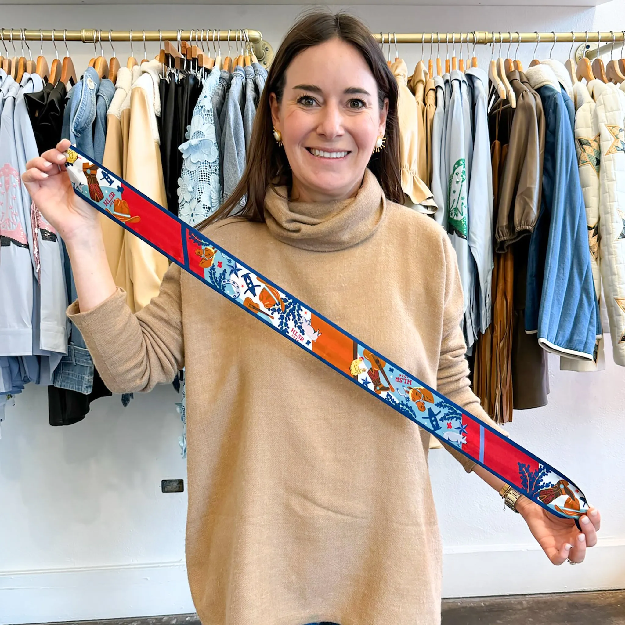 2024 Houston Rodeo Twilly Scarf - Saturday Silks x Christina Greene