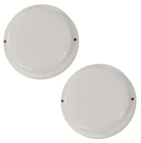 21154 Outdoor LED Twin Pack Wall Light in White