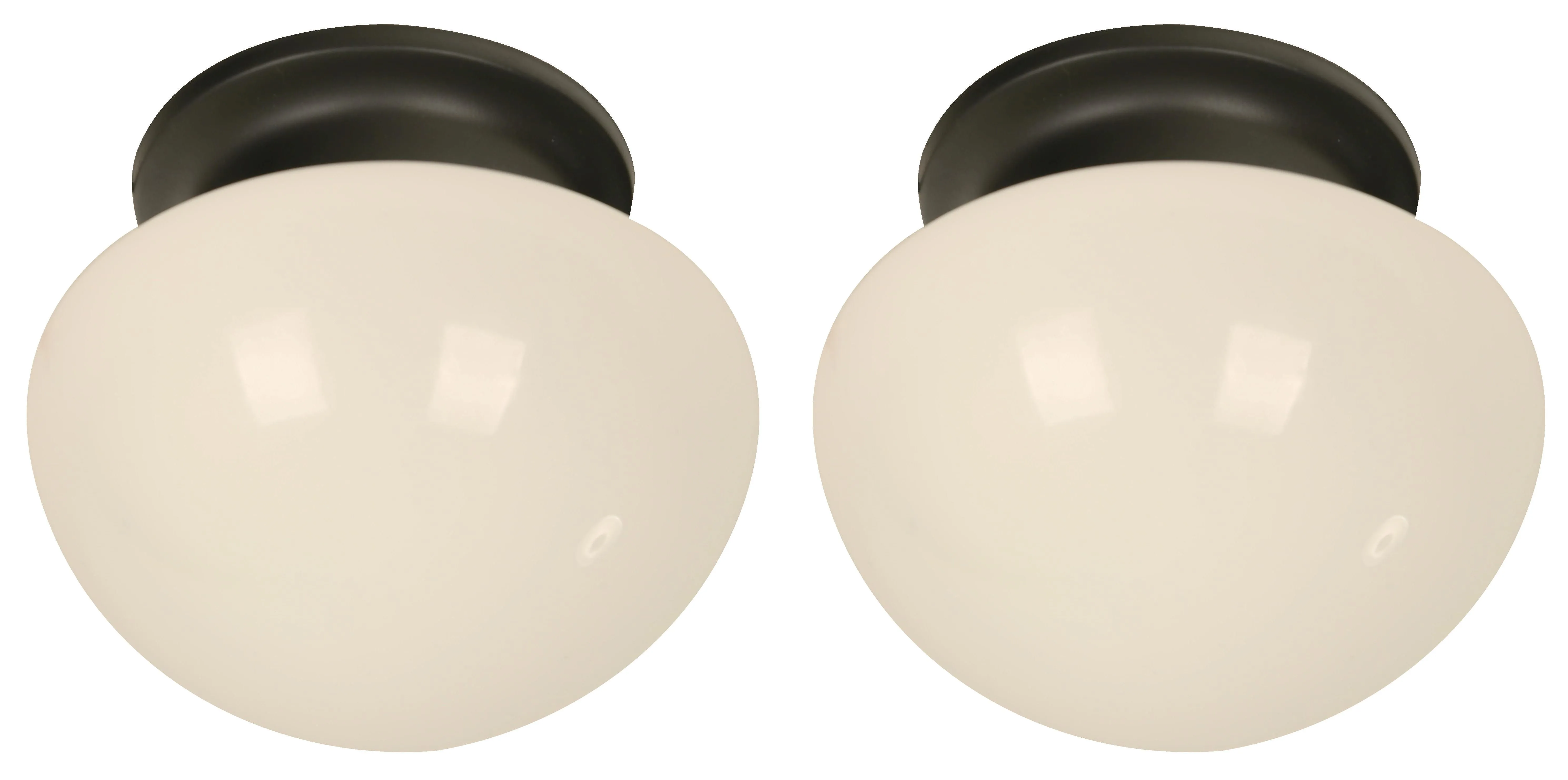 224 Twin Pack Flush Mount  Light in Black