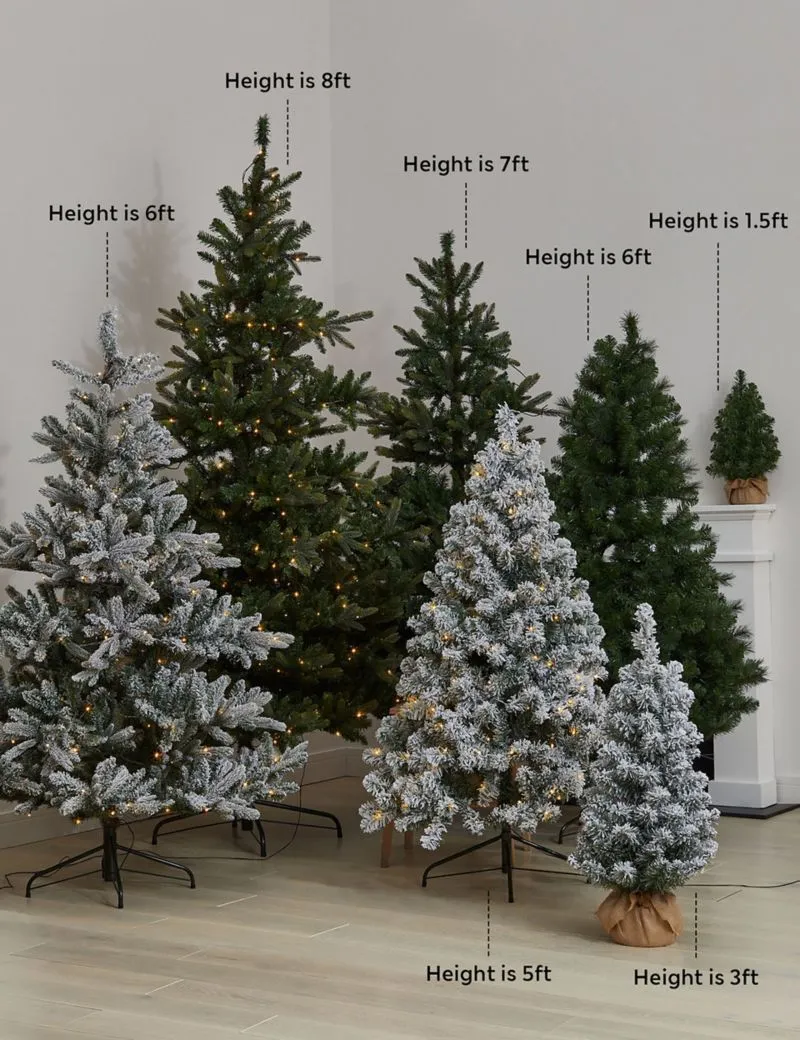 3ft Pre-Lit Snowy Christmas Tree