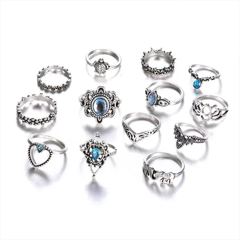 9pc /11pc/13pc Stylish Rings Set For Different Occasions