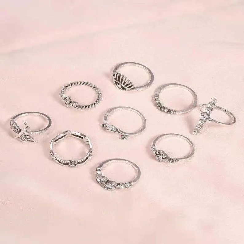 9pc /11pc/13pc Stylish Rings Set For Different Occasions