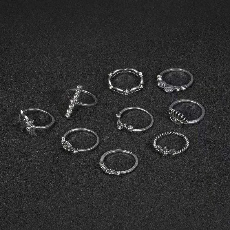 9pc /11pc/13pc Stylish Rings Set For Different Occasions