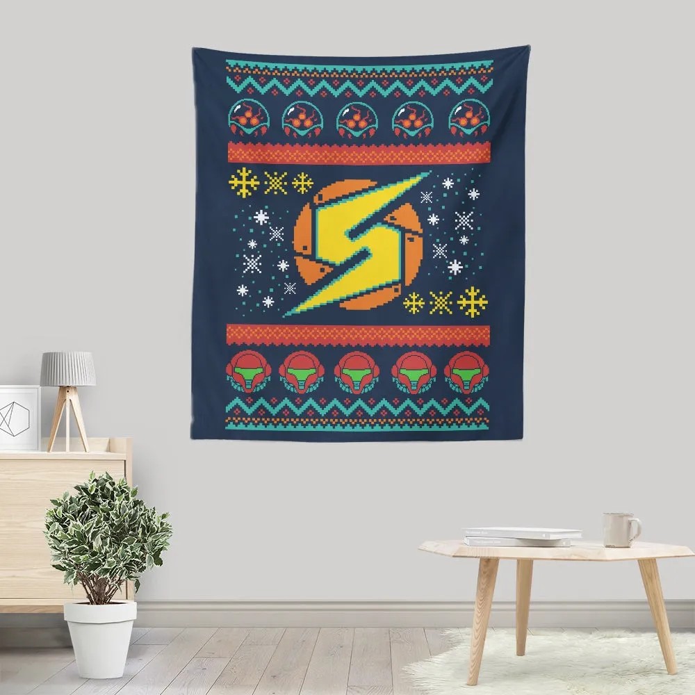 A Metroid Christmas - Wall Tapestry