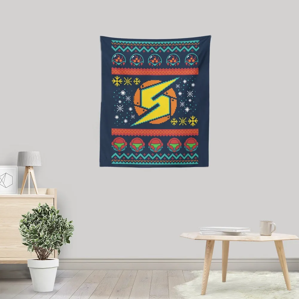 A Metroid Christmas - Wall Tapestry