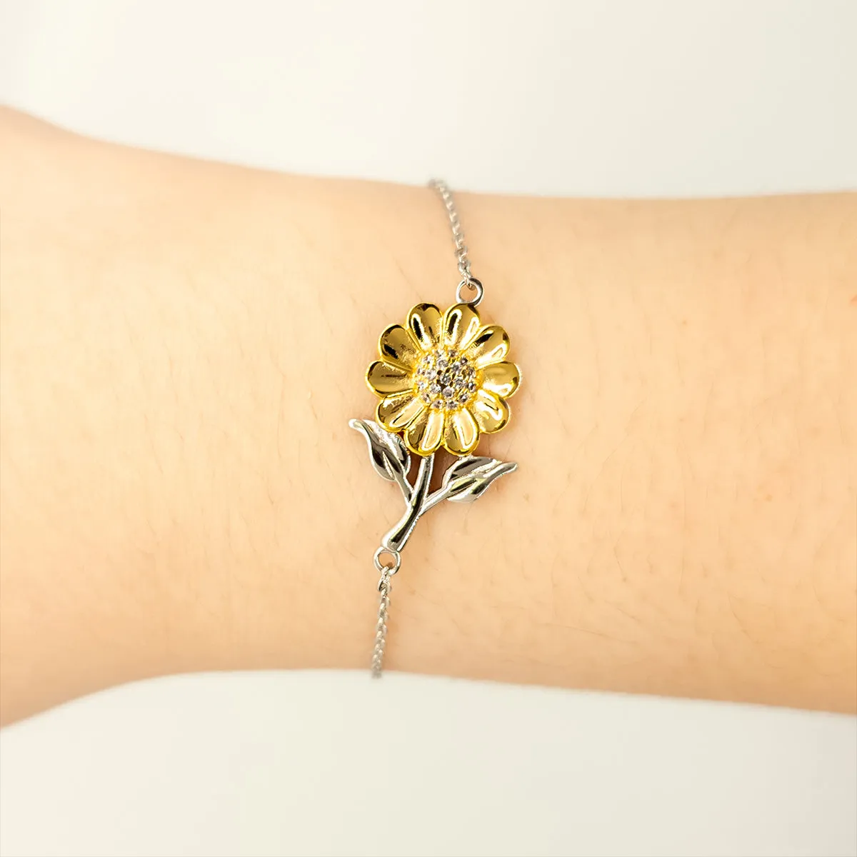 Accountant Dad Gifts, The best kind of DAD, Father's Day Appreciation Birthday Sunflower Bracelet for Accountant, Dad, Father from Son Daughter