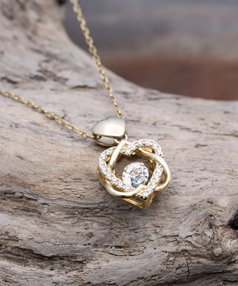 Agricultural Engineer Wife Heart Knot Gold Necklace No One Should Underestimate A Woman Who Is Also An Agricultural Engineer