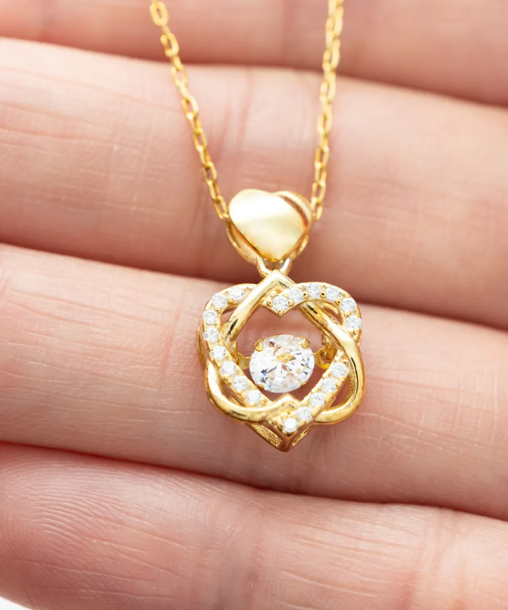 Agricultural Engineer Wife Heart Knot Gold Necklace No One Should Underestimate A Woman Who Is Also An Agricultural Engineer