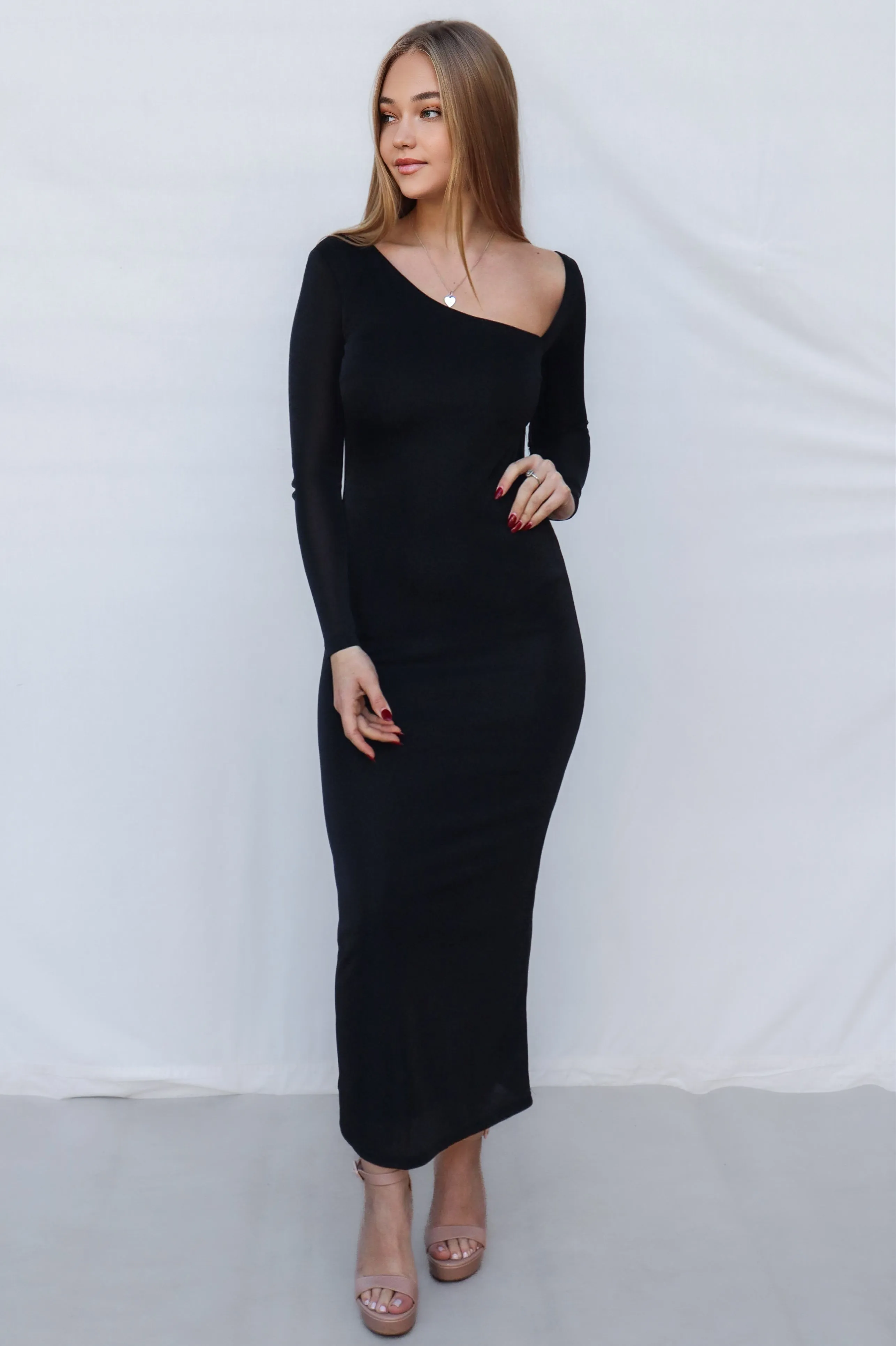 Atonia Maxi Dress - Black Shimmer