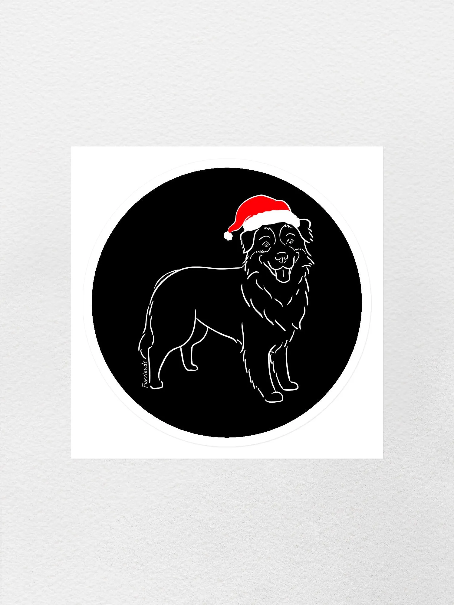 Australian Shepherd Christmas Edition Sticker