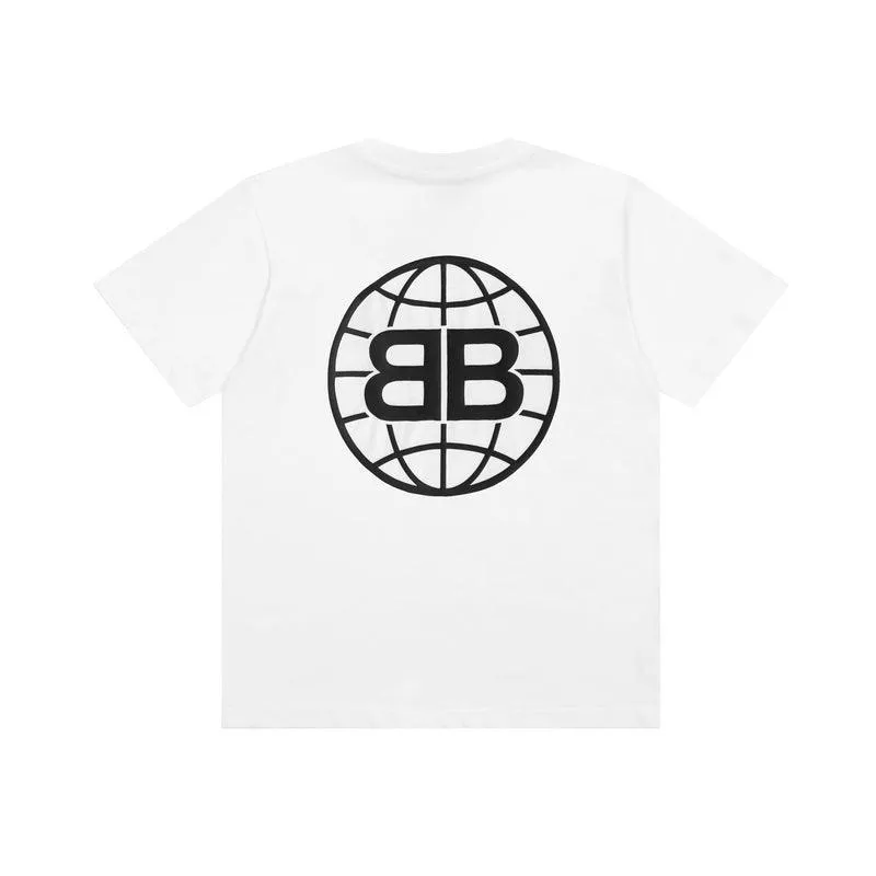 BA White Globe Print T-Shirt