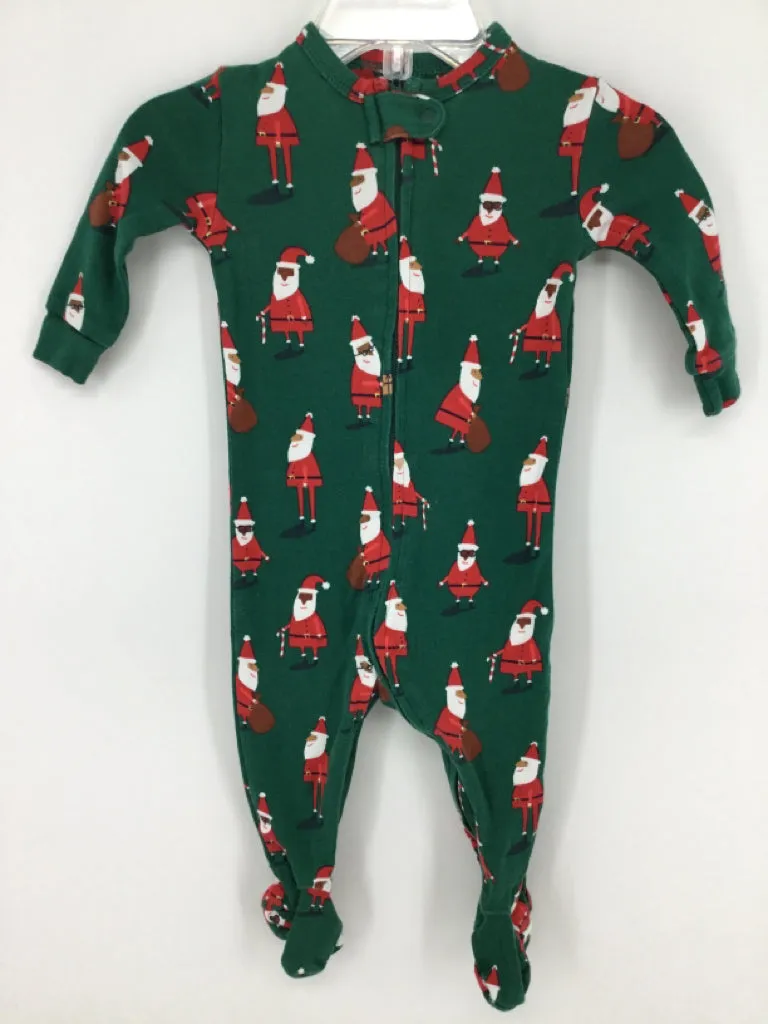 Baby Gap Child Size 3-6 Months Green Christmas Sleeper