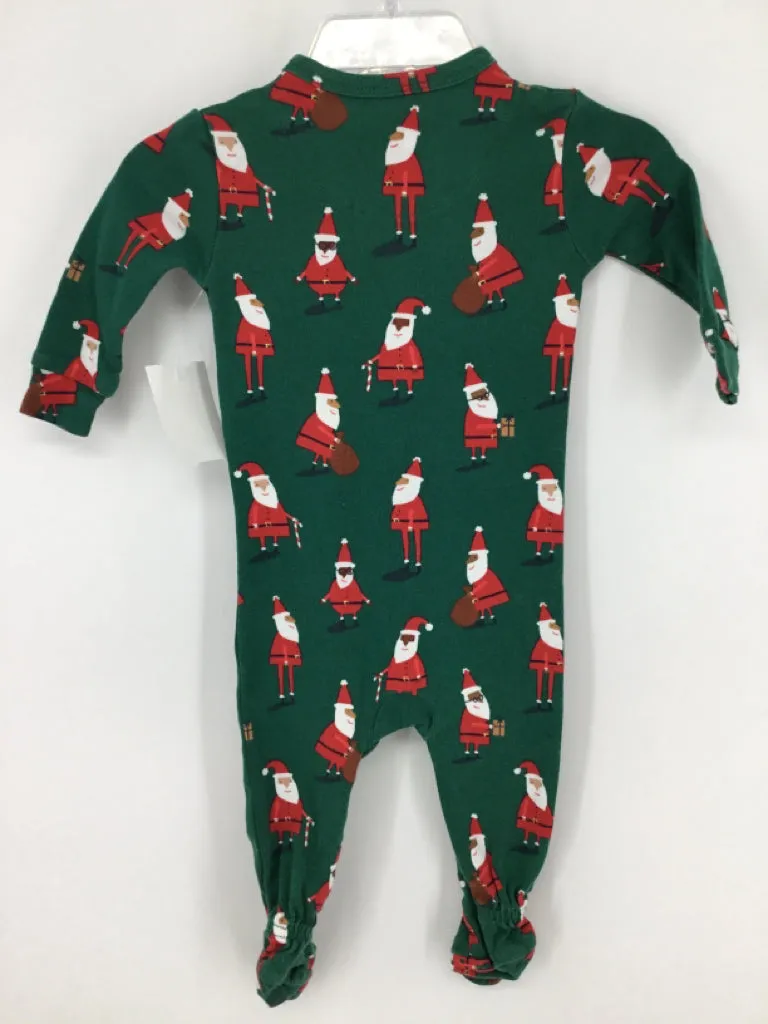 Baby Gap Child Size 3-6 Months Green Christmas Sleeper