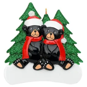 Bear Family - Polyresin Christmas Ornaments