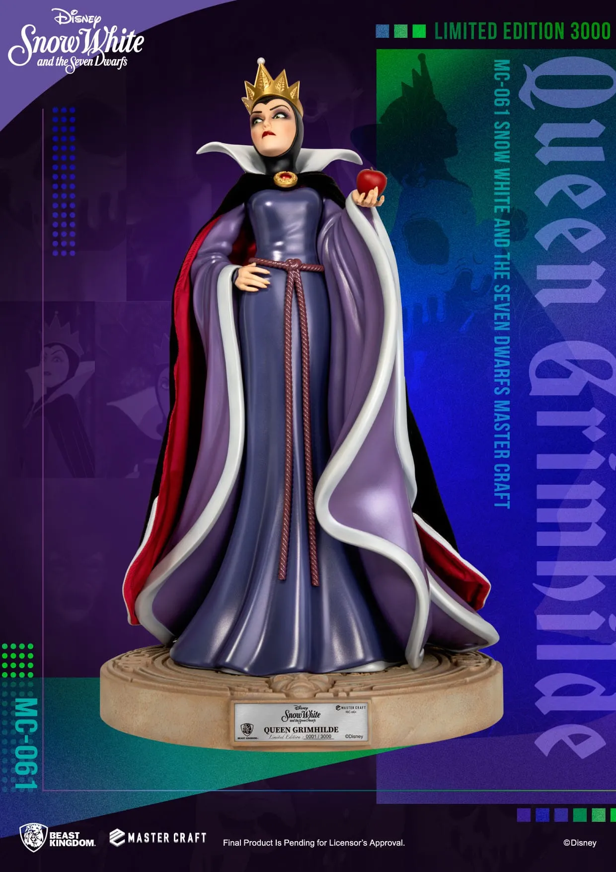 Beast Kingdom Disney Snow White and the Seven Dwarfs Queen Grimhilde Master Craft Statue