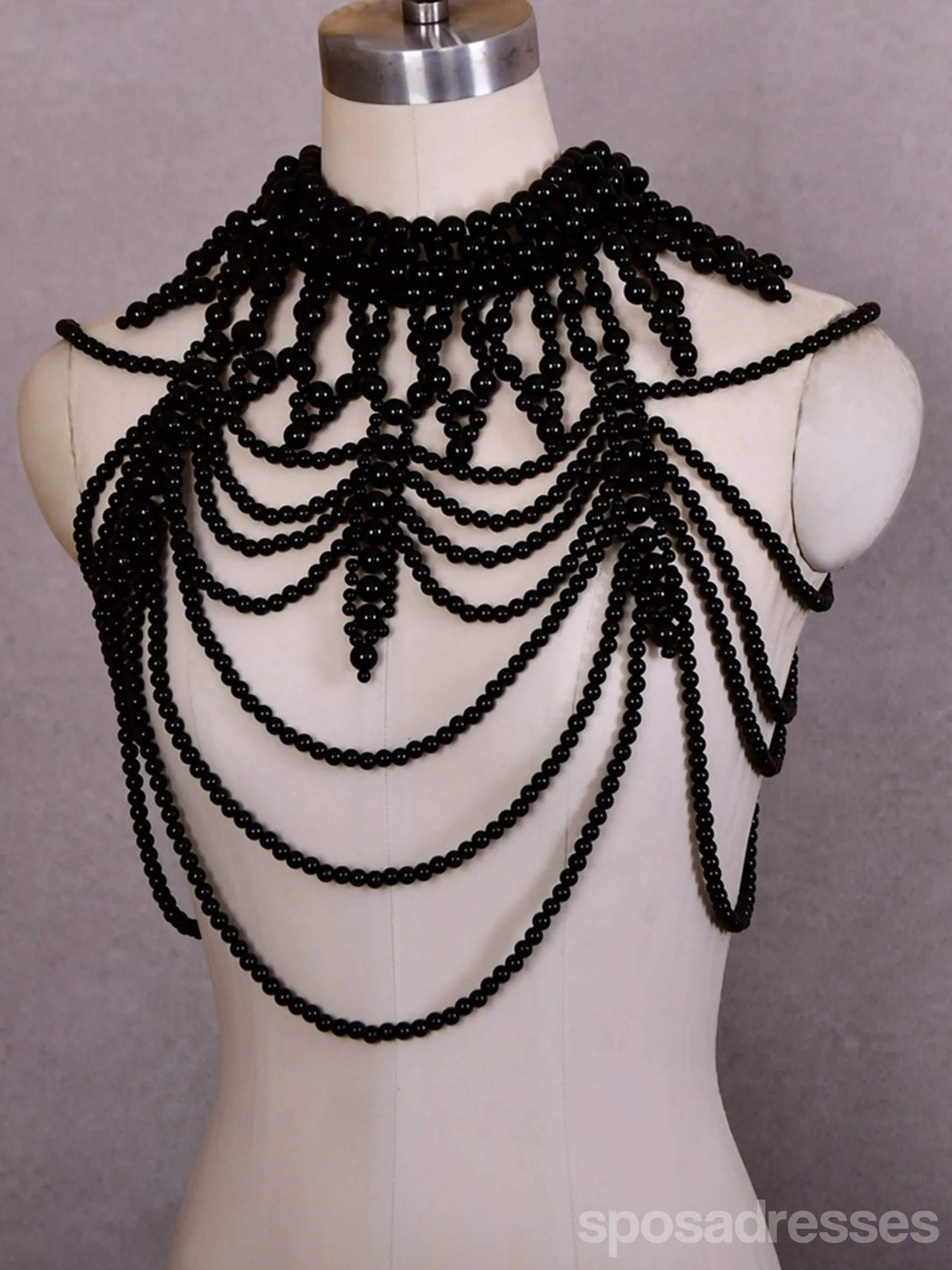 Beautiful Handmade Pearl Shawl Shoulder Chain, VG39