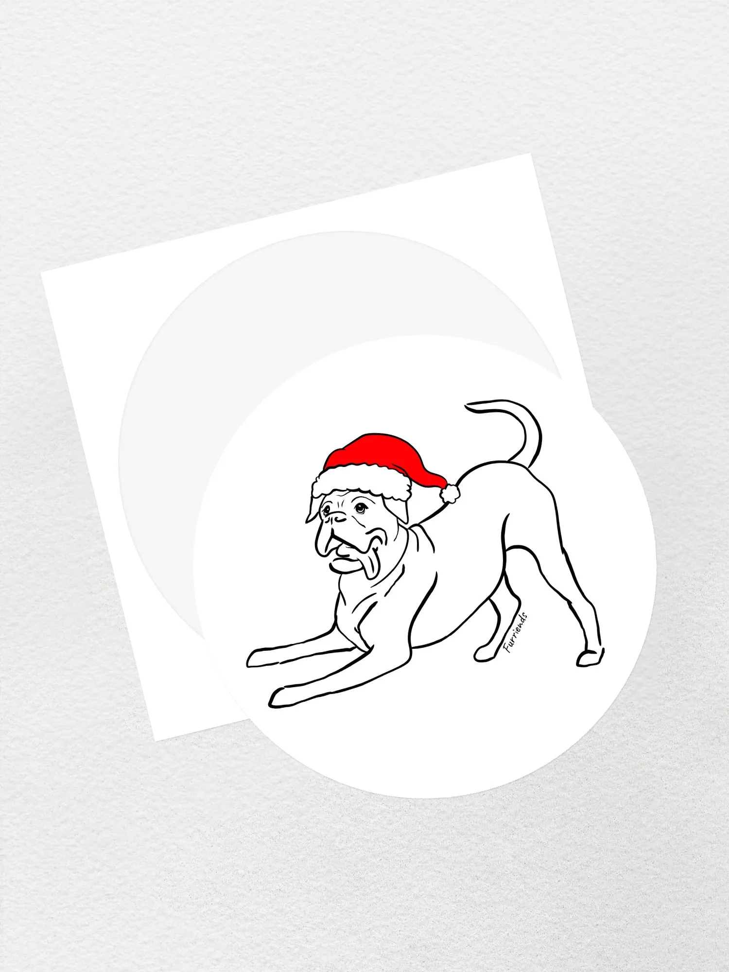 Boxer Christmas Edition Sticker