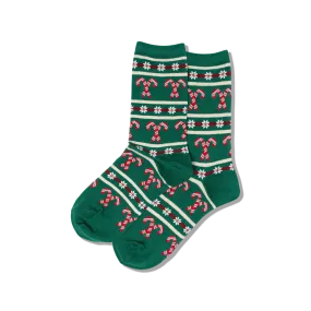 Candy Cane Stripe Socks Women's Crew Sock