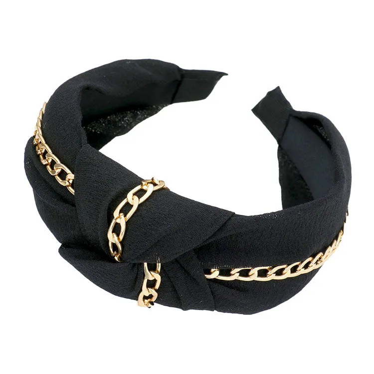 Chain Trim Knot Headband