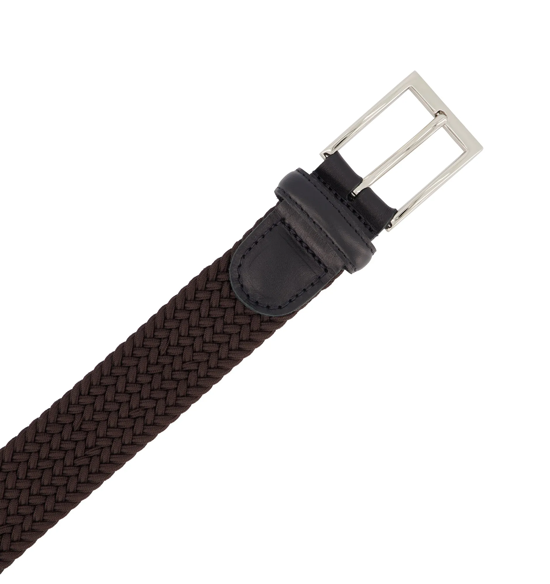 Chocolate Brown Fine Webbing Belt