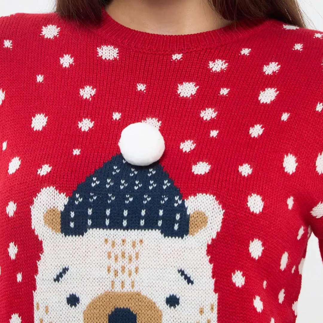 Christmas Bear Jacquard Sweater