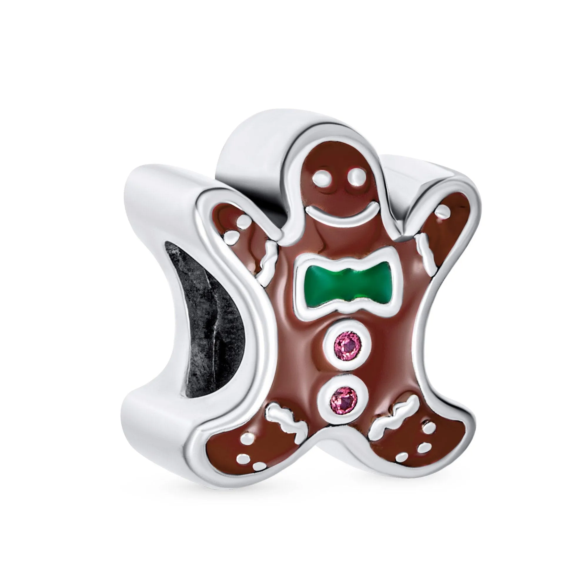 Christmas Cookie Dangling Gingerbread Man Gingerbread House Charm Bead