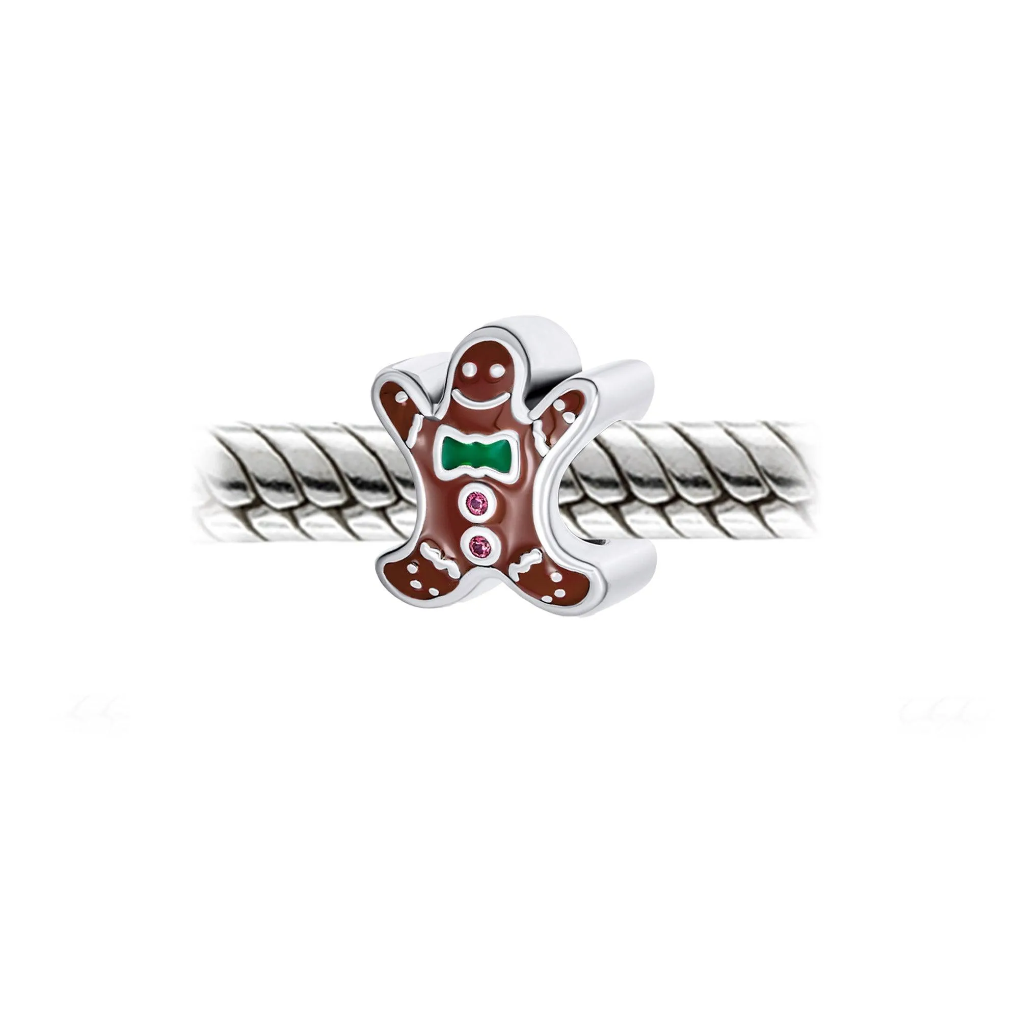 Christmas Cookie Dangling Gingerbread Man Gingerbread House Charm Bead