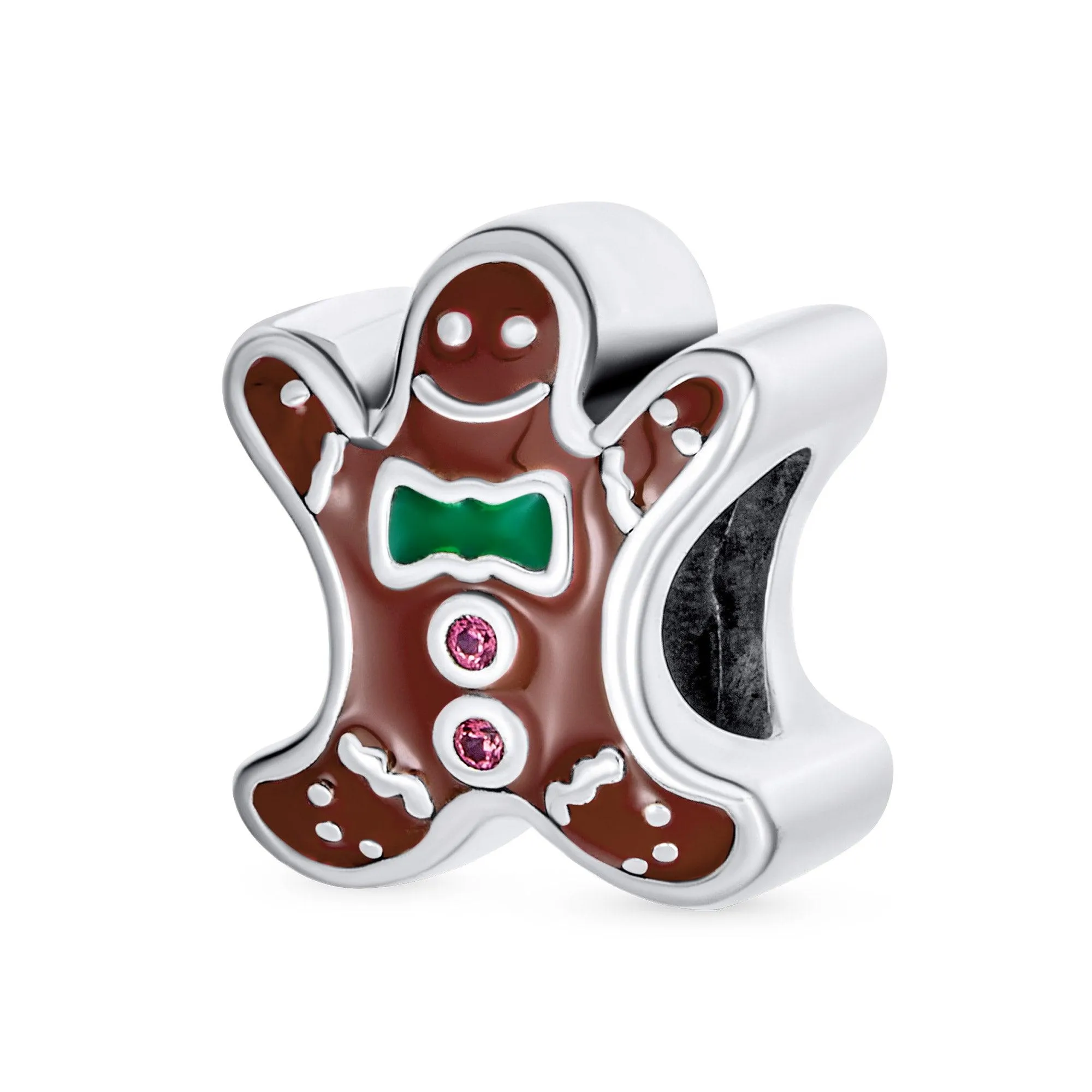 Christmas Cookie Dangling Gingerbread Man Gingerbread House Charm Bead