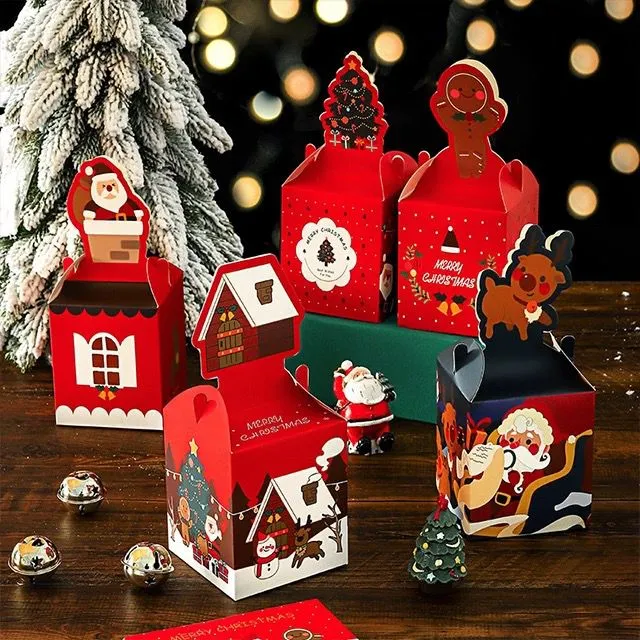 Christmas Gift Box for Party Favours - Set of 4 - Assorted Design