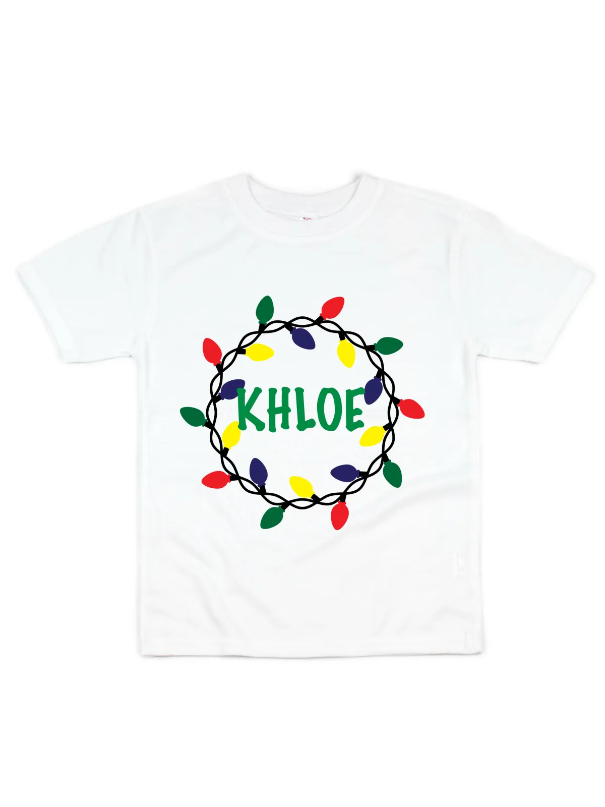 Christmas Lights Kids Shirt - White