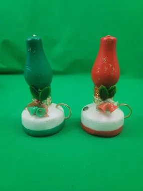 Christmas Novelties - Christmas Lantern Wax Candles (Pair)