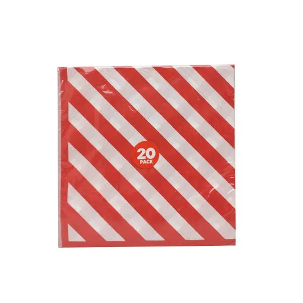 Christmas Printed Paper Napkins 20 Pack