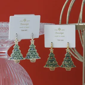 Christmas Tree Drop Earrings