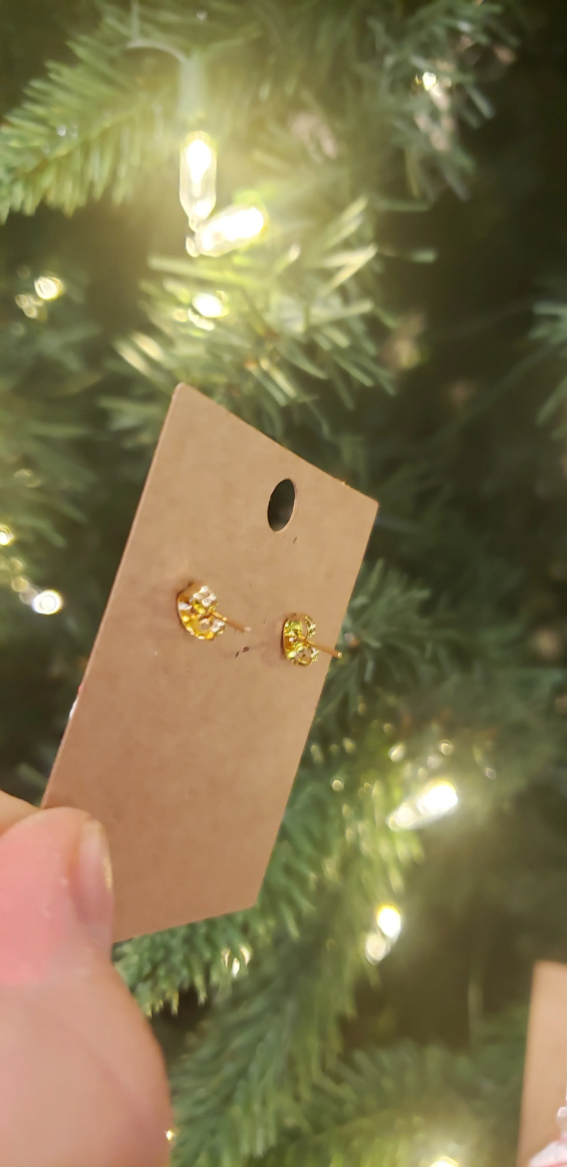 Christmas Tree Snack Cake earrings