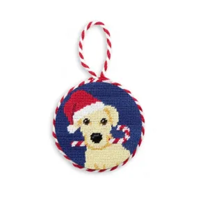 Christmas Yellow Lab Ornament