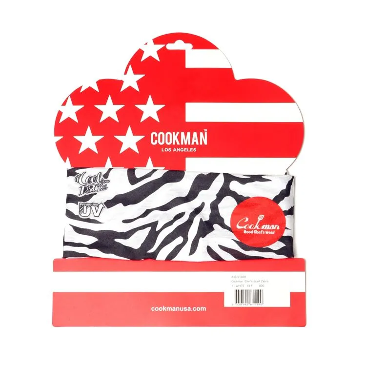 Cookman Chef's Scarf - Zebra