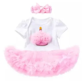 Cupcake Tutu Onesie With Headband