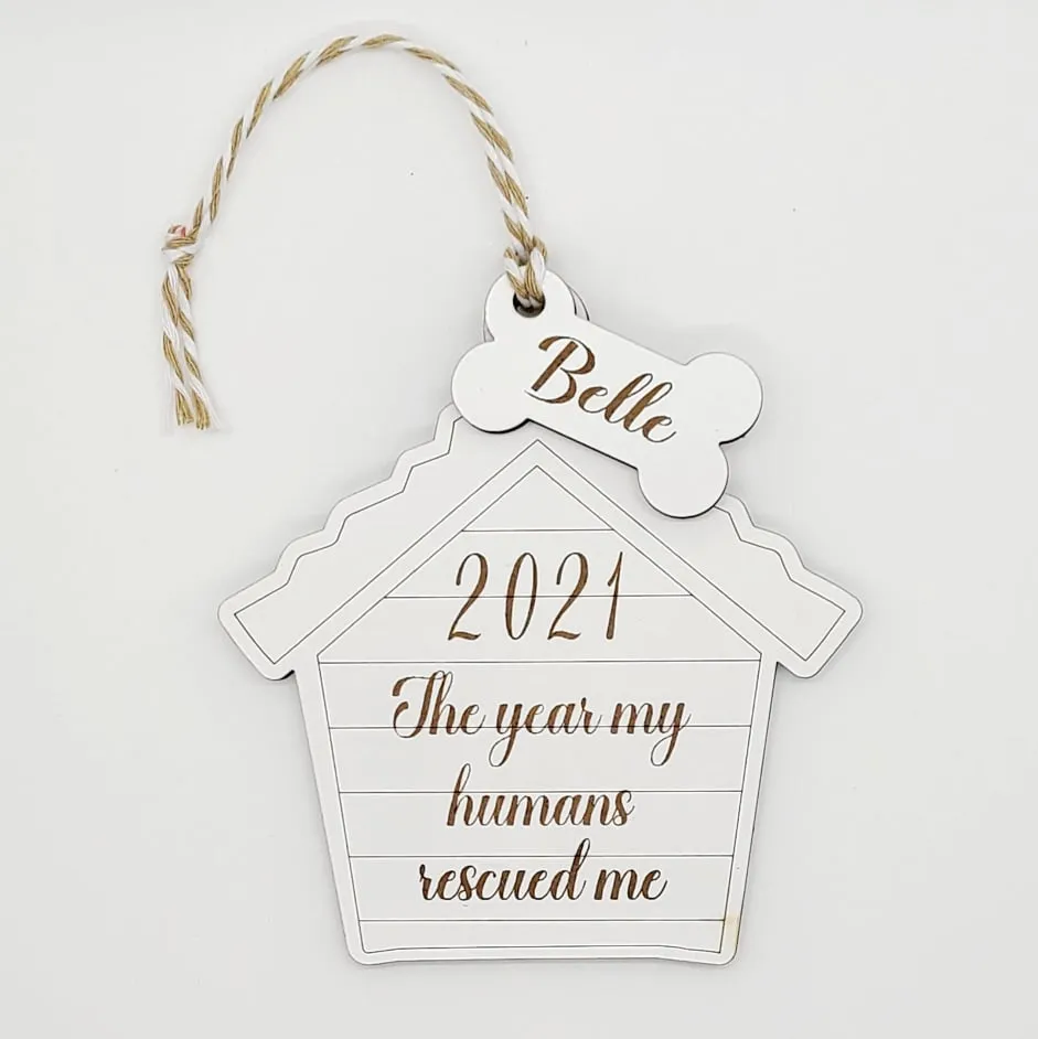 Custom Rescue Dog Ornament