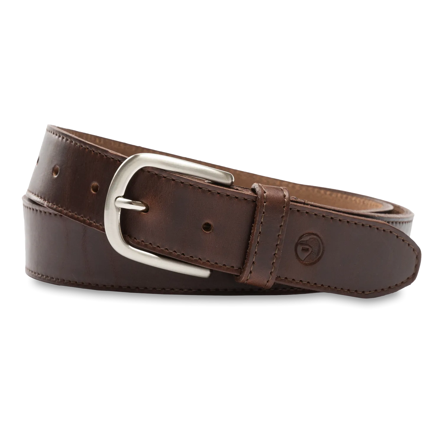 Dark Brown Leather Belt