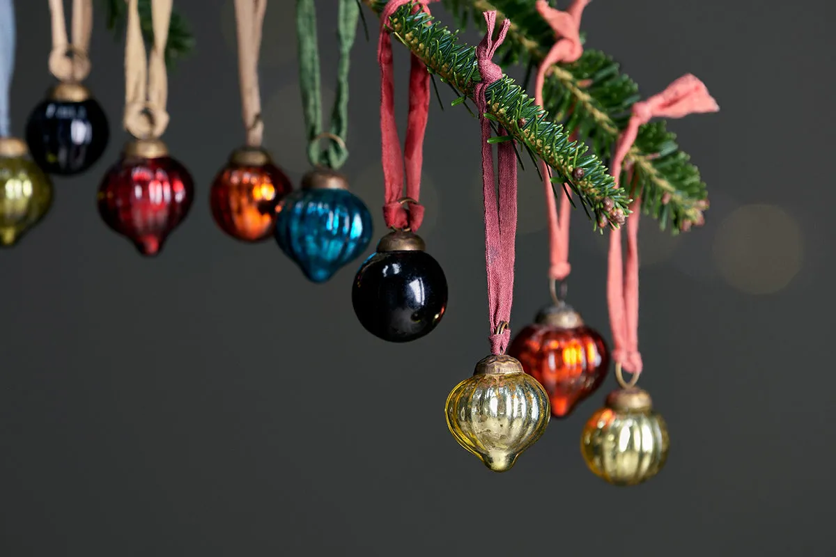 Dew Drop Baubles - Mixed Antique - (Set of 12)