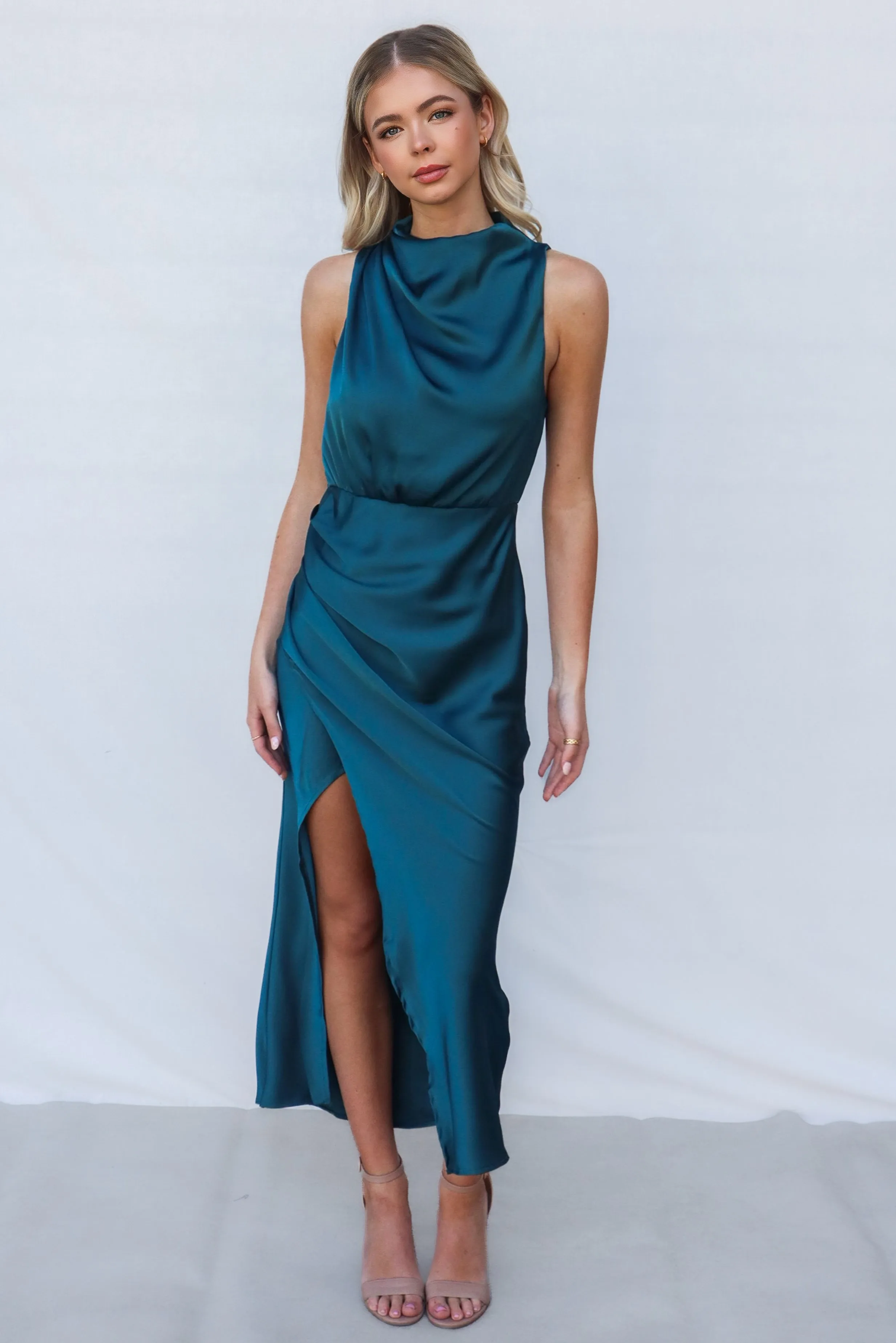 Diaz Midi Dress - Teal