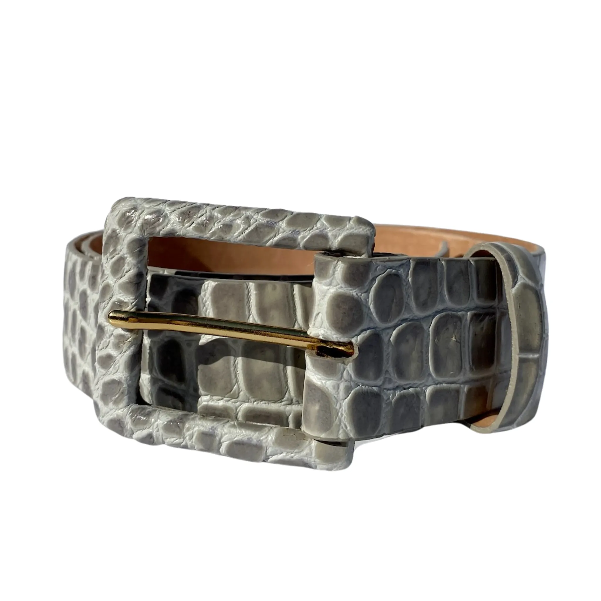 Embossed Croc 1 1/2" Belt