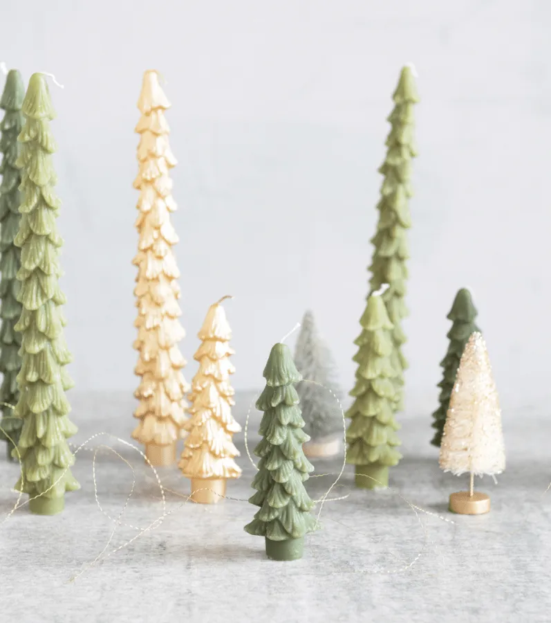 Evergreen - Tree Shaped Taper Candles