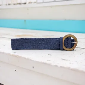 Extra Length Stretch Belt in Navy