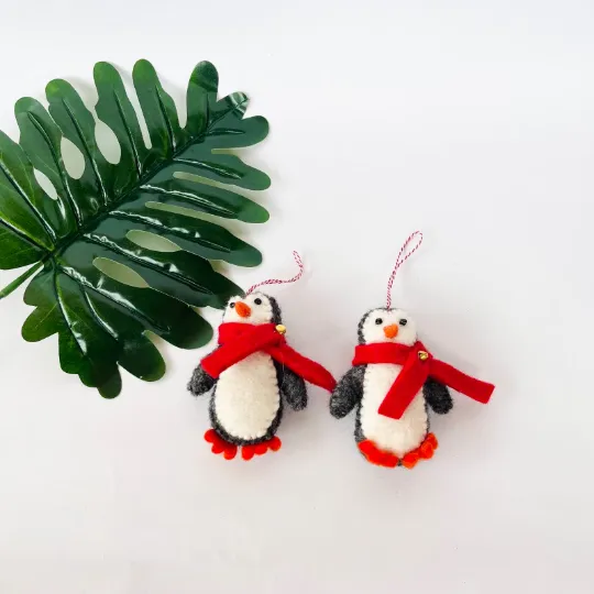 Felt Penguin Ornaments