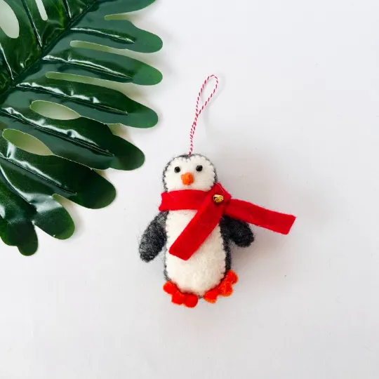 Felt Penguin Ornaments